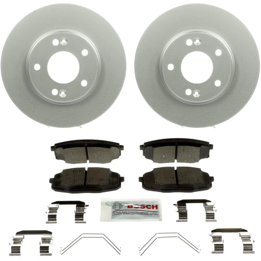 C2094281553 Комплект тормозных дисков и колодок на 2 колеса, серия QuietCast для переднего привода 280 мм, включает в себя (1) комплект тормозных колодок и (2) тормозных диска