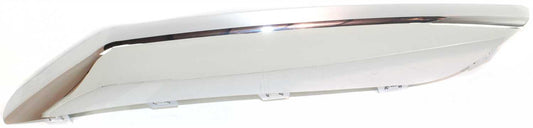 Front, Driver Side, Upper Bumper Trim, Chrome