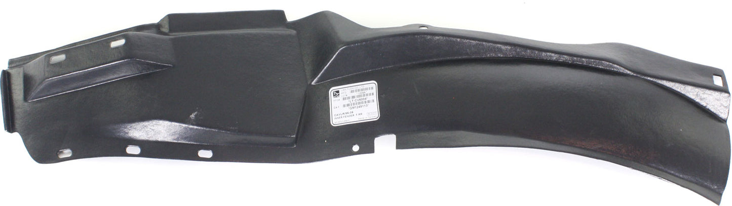 Front, Passenger Side, Rear Section Fender Liner