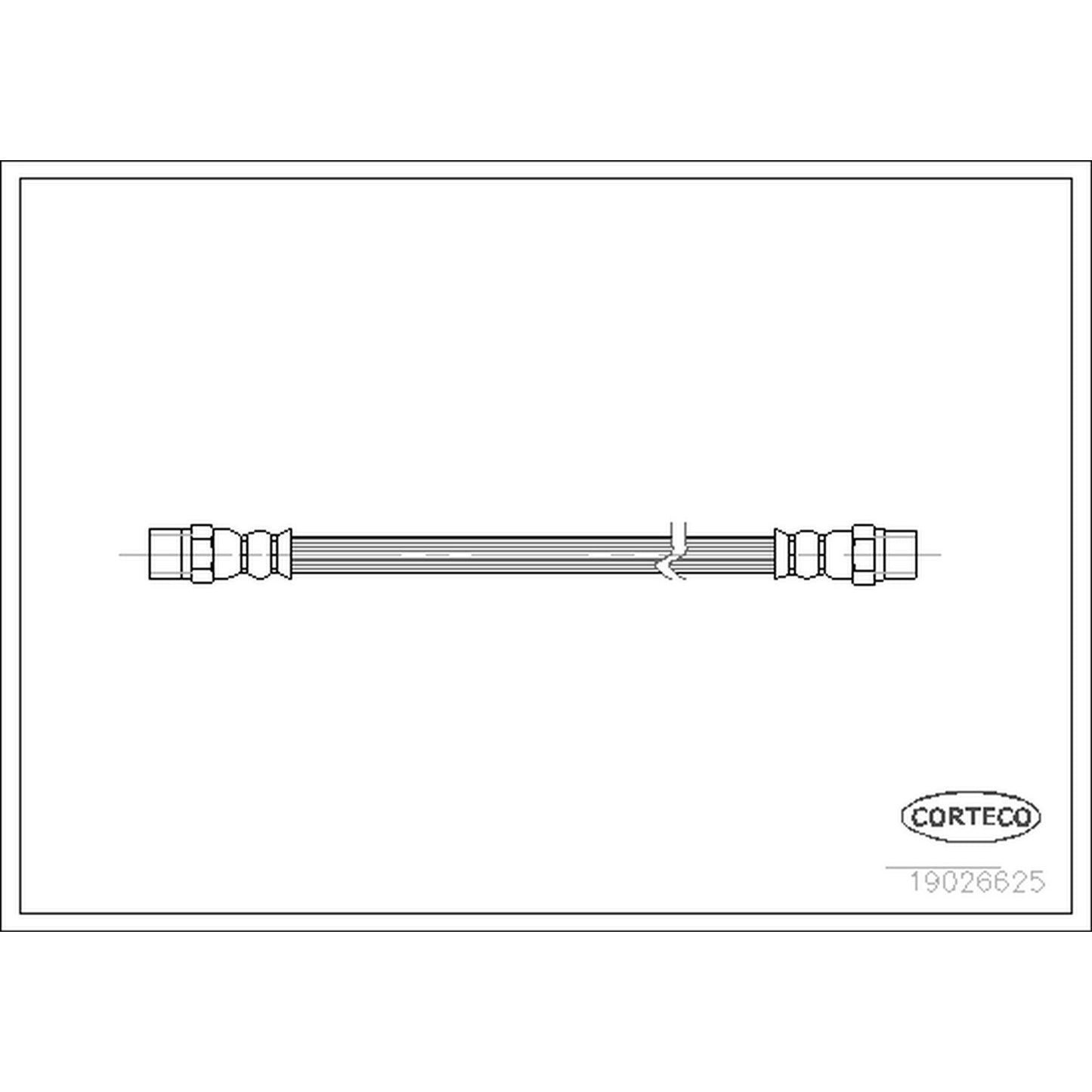 19026625 Rear OE Replacement Series Brake Line