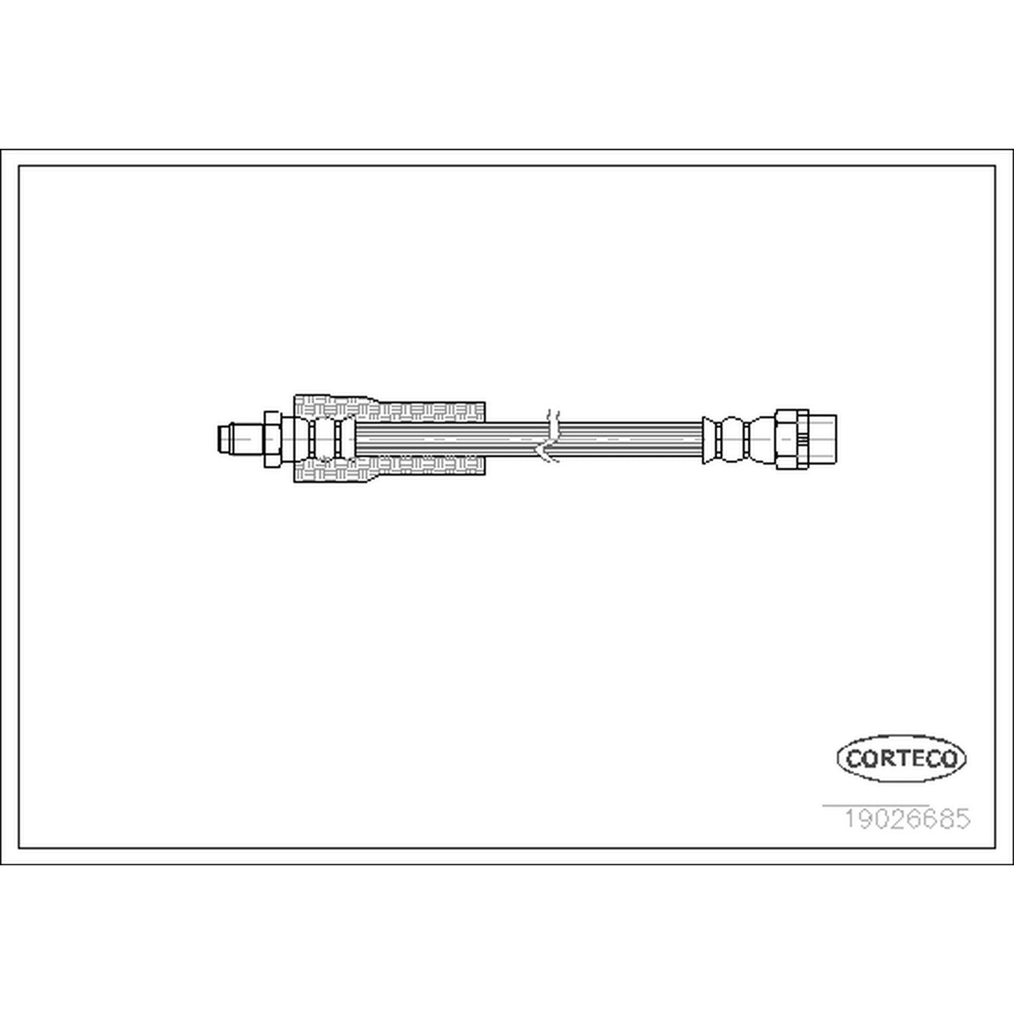 19026685 Front OE Replacement Series Brake Line