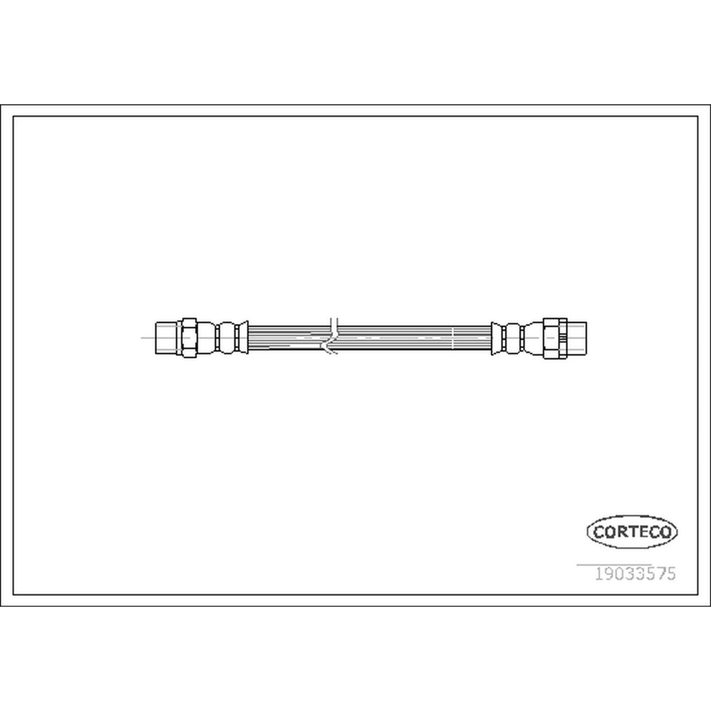 19033575 Rear OE Replacement Series Brake Line