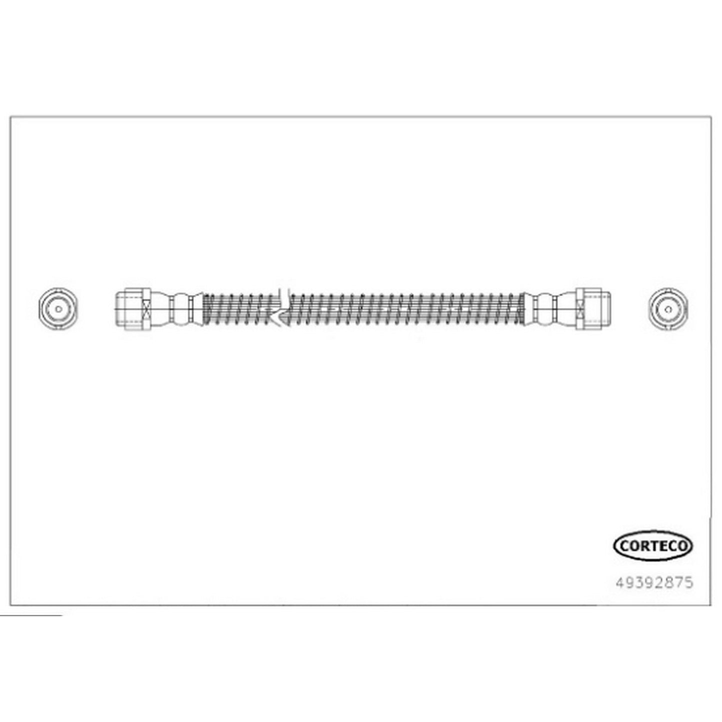 49392875 Передняя или задняя тормозная магистраль для замены оригинального оборудования