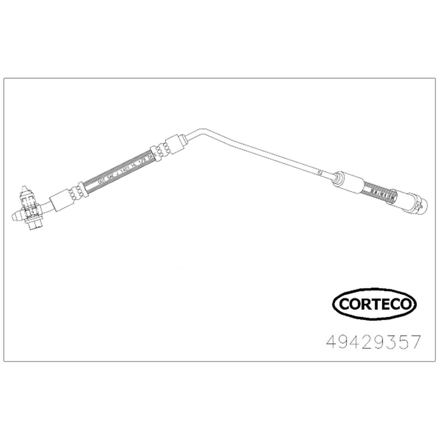 49429357 Rear, Passenger Side OE Replacement Series Brake Line