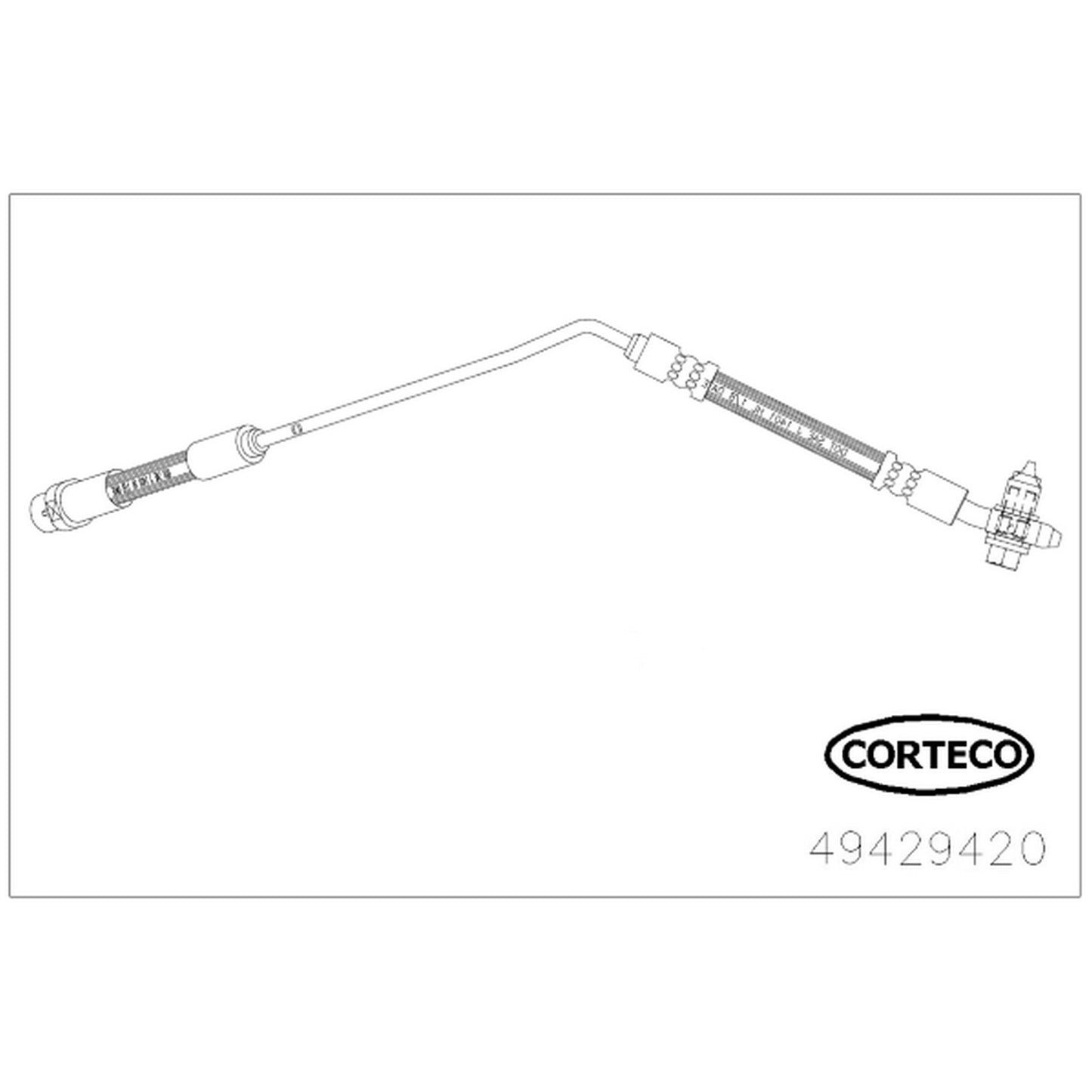 49429420 Rear, Driver Side OE Replacement Series Brake Line