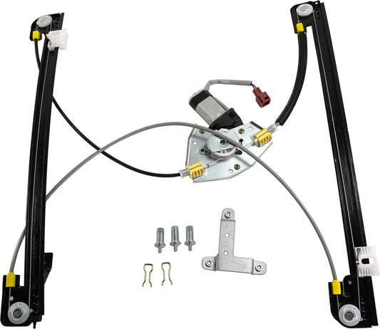 Front, Driver Side Power Window Regulator, With Motor