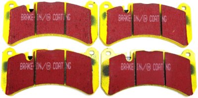 DP41591R Front Yellowstuff Street and Track Aramid Fiber Brake Pad Set