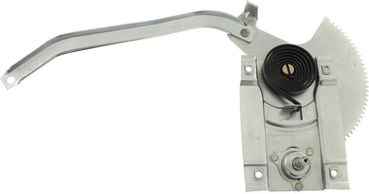 Front, Passenger Side Manual Window Regulator, Hand-Crank Type