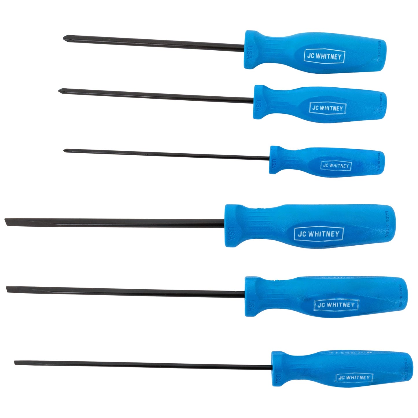 SCREWDRIVER, Standard Slotted and Phillips, Set of 6