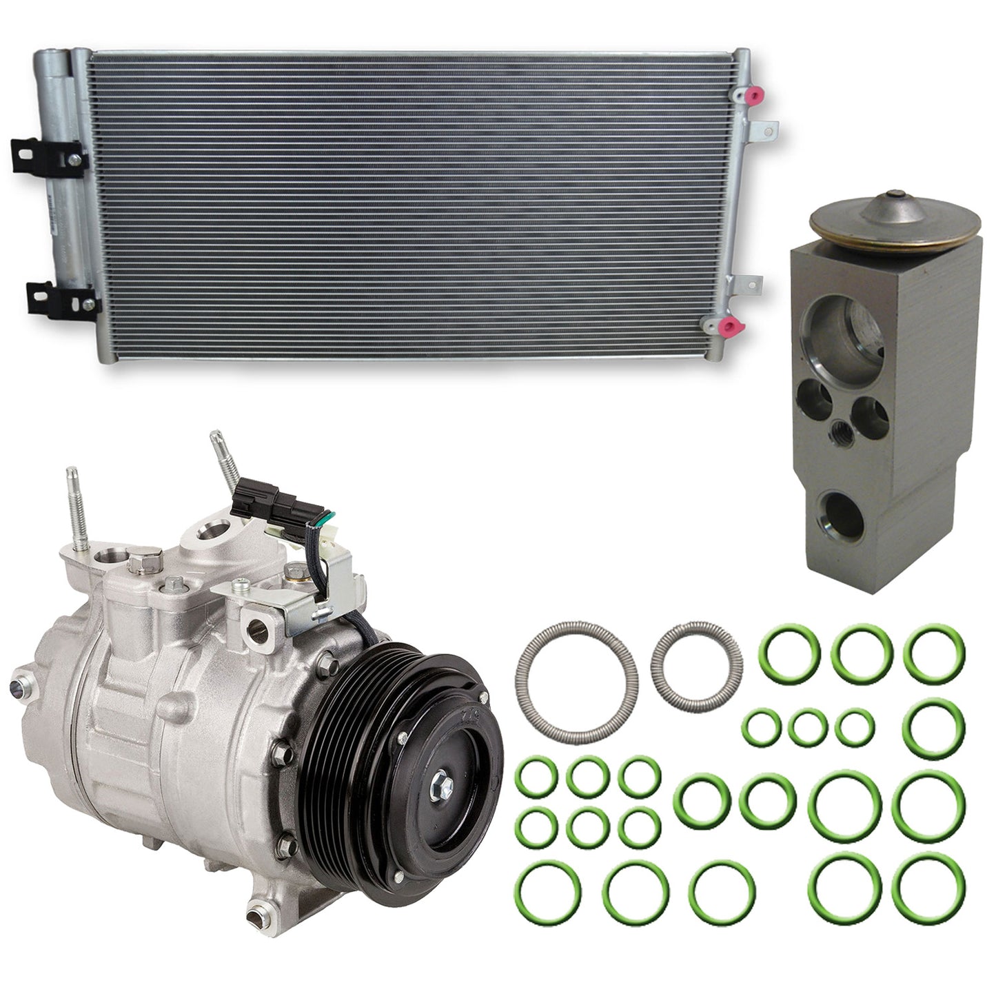 9633460A A/C Compressor, With Clutch, 6-Groove Pulley, 2.0L, 4Cyl