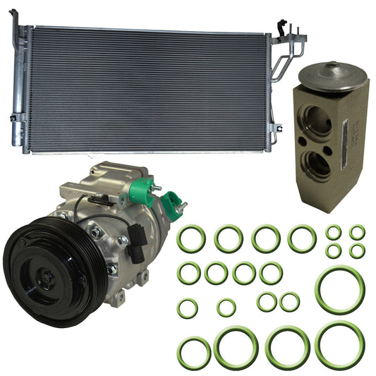 9641667A Компрессор кондиционера, с муфтой, 6-канавочный шкив, 3,8 л, 6 цилиндров