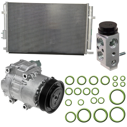 9642512A Компрессор кондиционера, с муфтой, 6-канавочный шкив, 2,4 л, 4 цилиндра