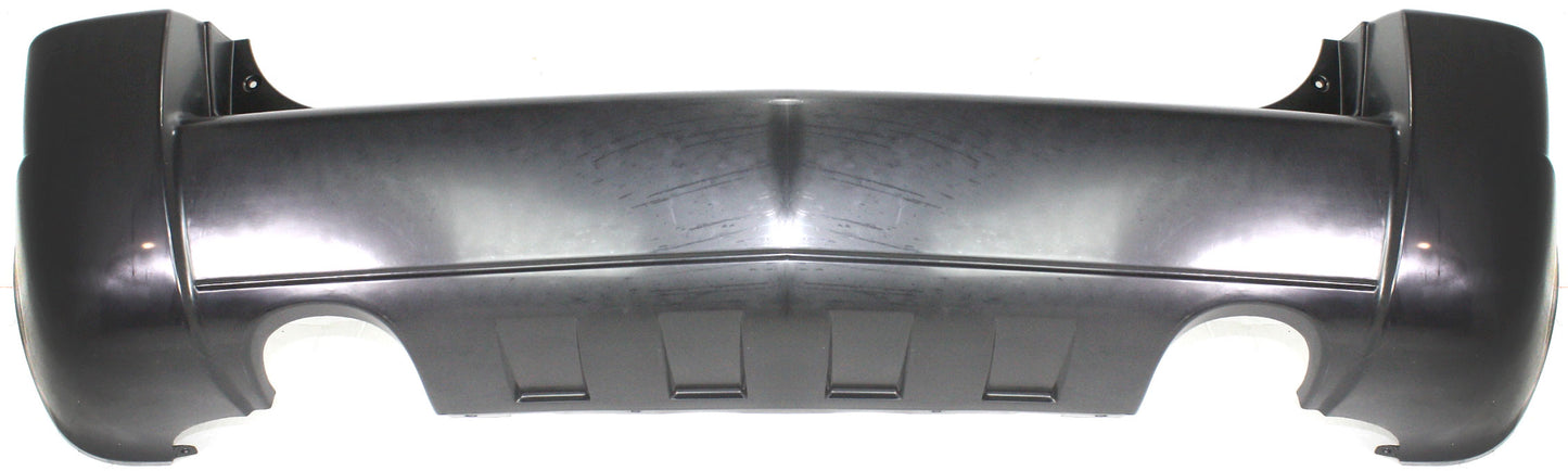 Накладка на задний бампер, грунтованная, 6-цилиндровый двигатель 2,7 л, с двумя выхлопными отверстиями, без отверстий для датчиков парковки