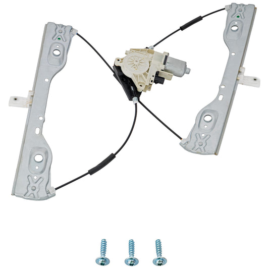 Front, Passenger Side Power Window Regulator, With Motor