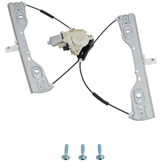Front, Driver Side Power Window Regulator, With Motor