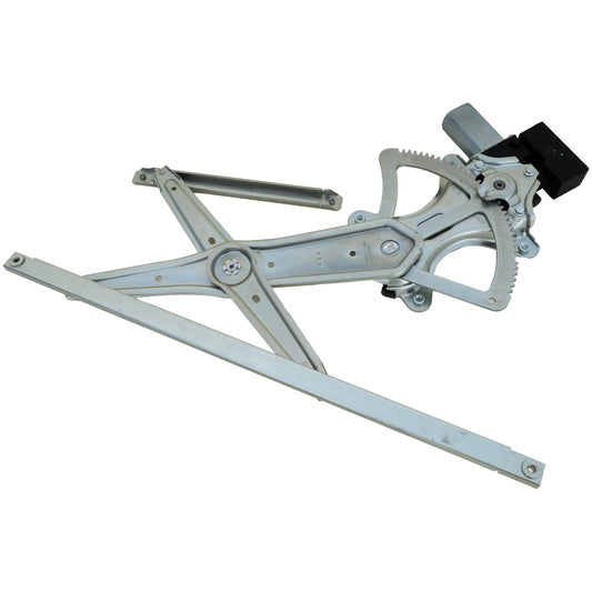 Front, Passenger Side Window Regulator, Power, With 5 Prong Connector With Anti-Pinch Feature