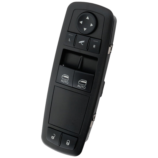 Front, Driver Side Window Switch, Black, 2-Door, with Power Folding Mirror Switch, with Auto. Down