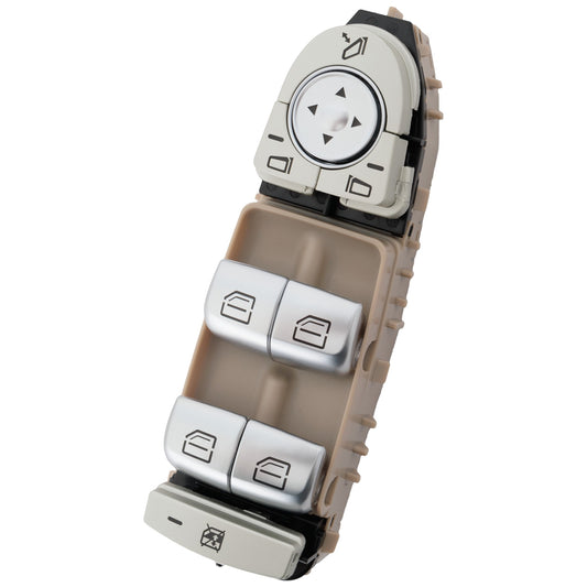 Front, Driver Side Window Switch Cream