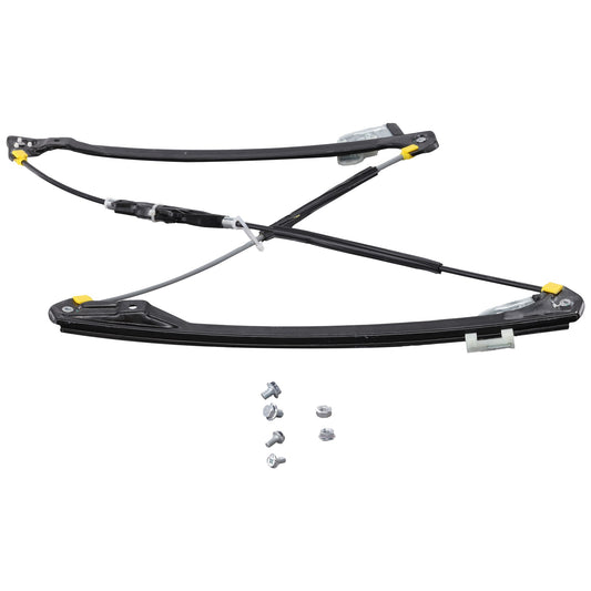 Front, Passenger Side Window Regulator, Power, Without Panel
