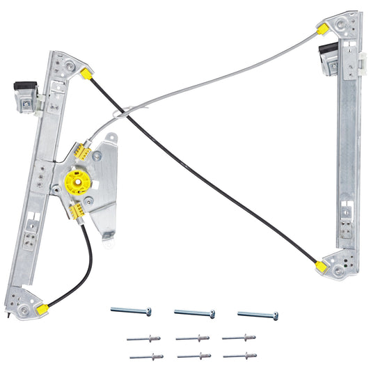 Front, Passenger Side Power Window Regulator, Without Motor