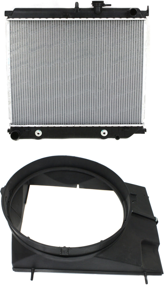 2-Piece Kit Radiator, 2.8L/2.9L Engines, Aluminum Core, Plastic Tank, Includes (1) Fan Shroud and (1) Radiator