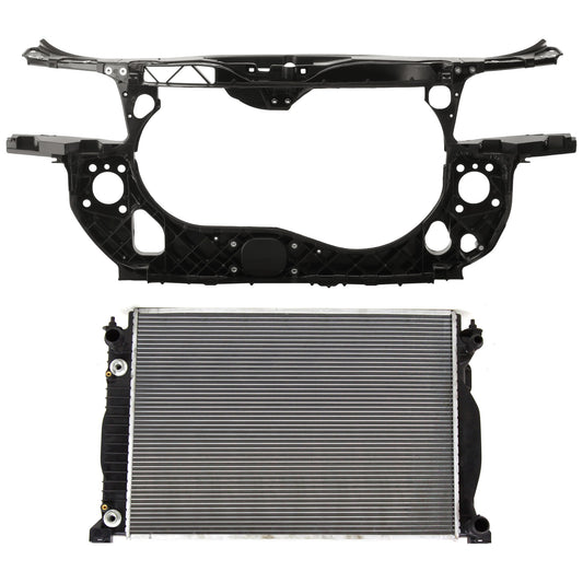 2-Piece Kit Radiator, 1.8L, 4Cyl, Includes (1) Radiator Support and (1) Radiator