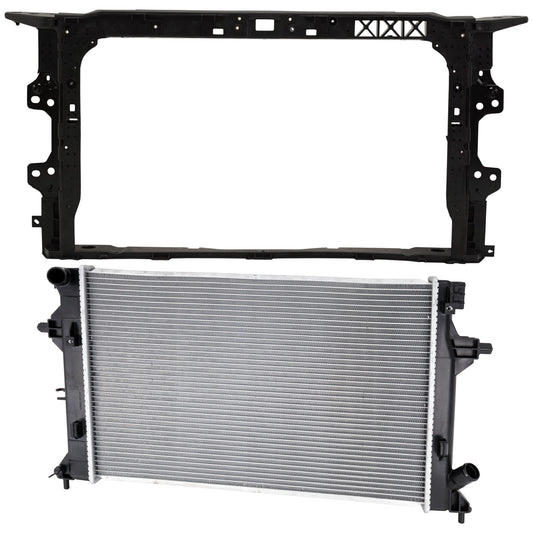 2-Piece Kit Radiator, 2.0L, 4Cyl, Includes (1) Radiator Support and (1) Radiator