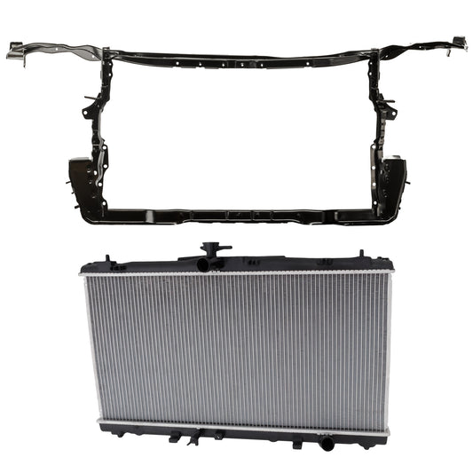 2-Piece Kit Radiator, Includes (1) Radiator Support and (1) Radiator
