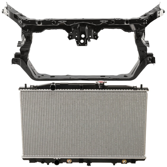 2-Piece Kit Radiator, 2.4L, 4Cyl, Includes (1) Radiator Support and (1) Radiator