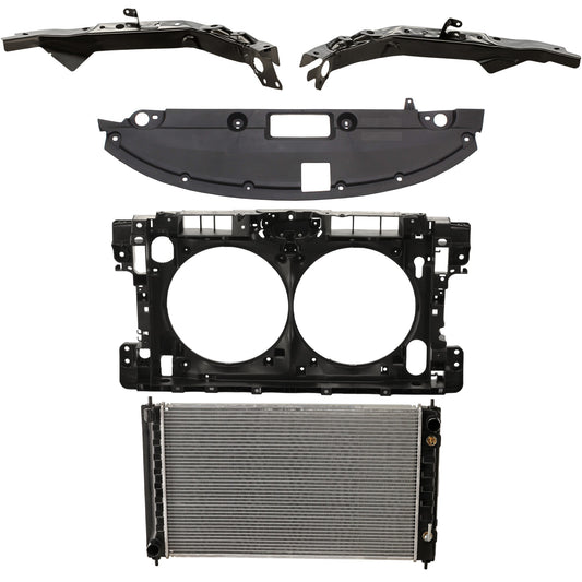 5-Piece Kit Radiator, 4 Cyl 2.5L, includes (3) Radiator Support, (1) Radiator and (1) Radiator Support Cover