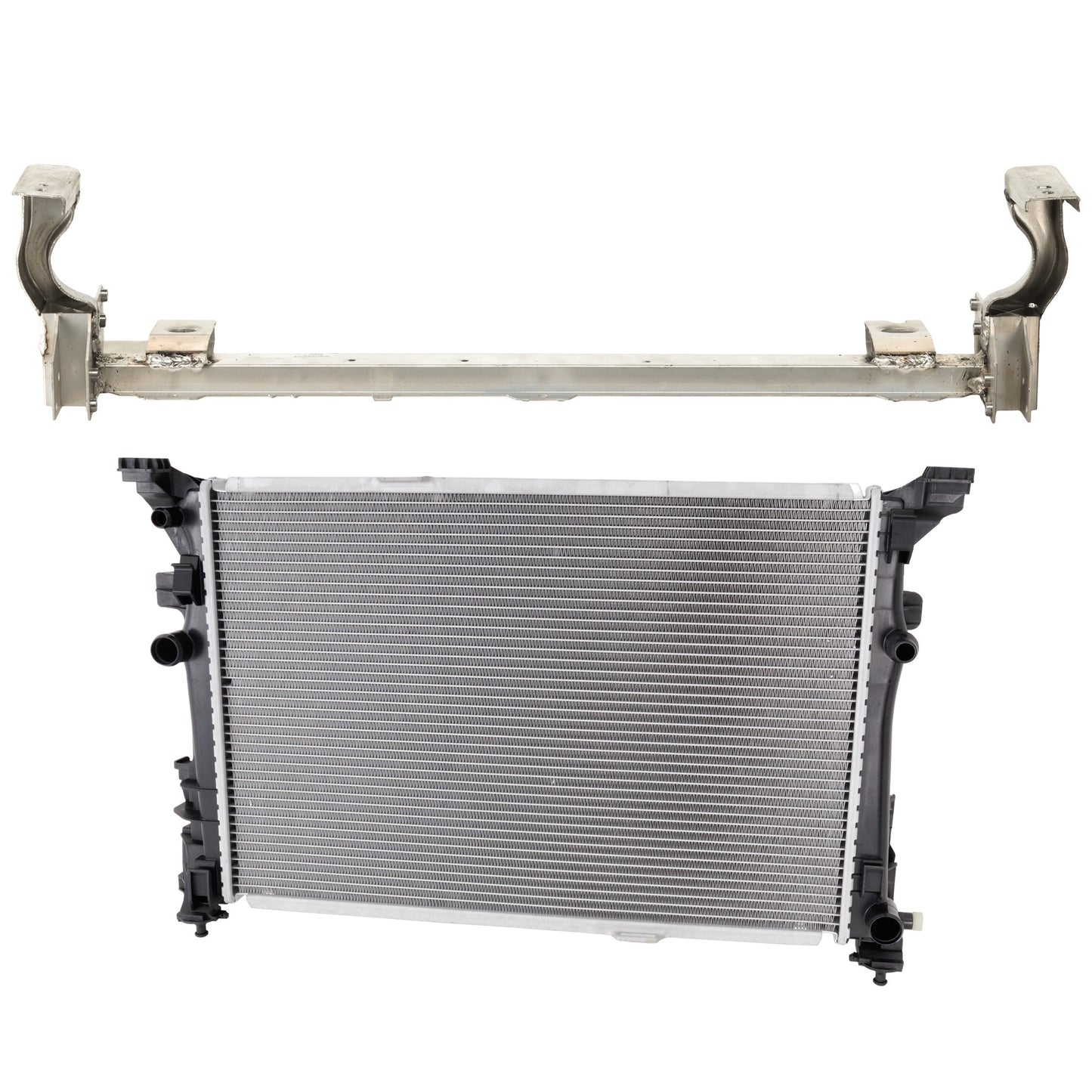 2-Piece Kit Radiator, 2.0L, 4Cyl, Includes (1) Radiator Support and (1) Radiator