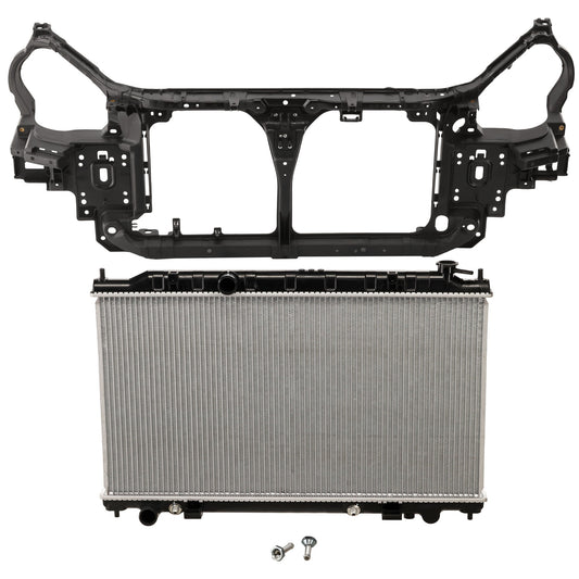 2-Piece Kit Radiator, 2.5L, 4Cyl, Includes (1) Radiator Support and (1) Radiator
