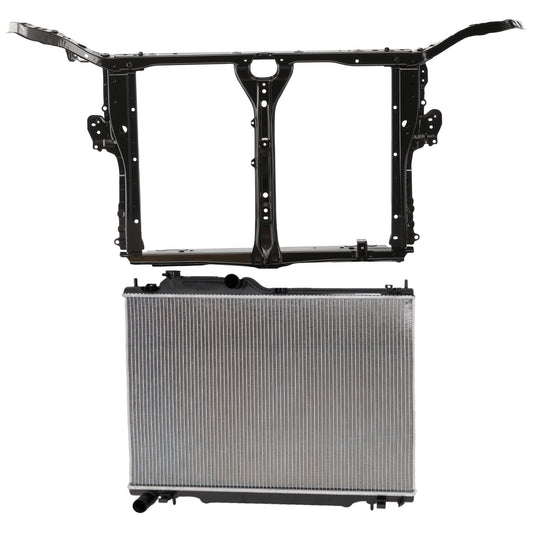 2-Piece Kit Radiator, 2.4L, 4Cyl, Includes (1) Radiator Support and (1) Radiator
