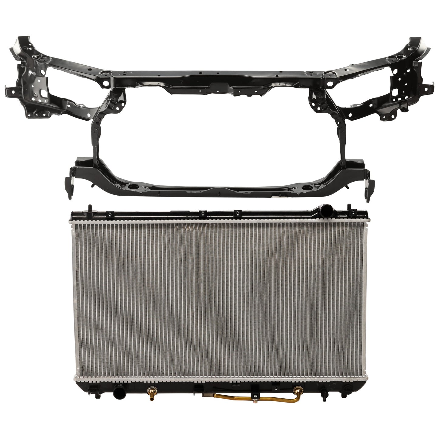 2-Piece Kit Radiator, 3.0L, 6Cyl, Includes (1) Radiator Support and (1) Radiator