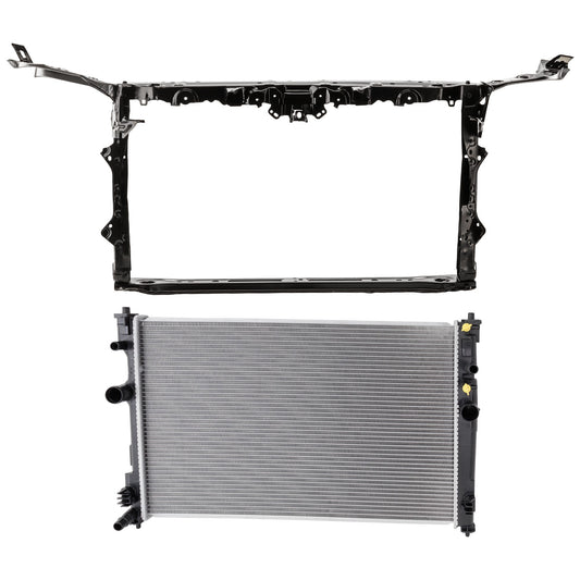 2-Piece Kit Radiator, 2.5L, 4Cyl, Includes (1) Radiator Support and (1) Radiator