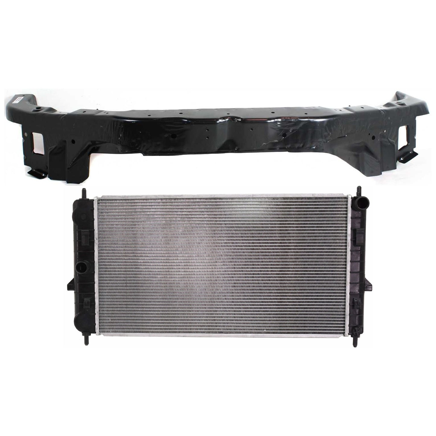 2-Piece Kit Radiator, 2.0L, 4Cyl, Includes (1) Radiator Support and (1) Radiator