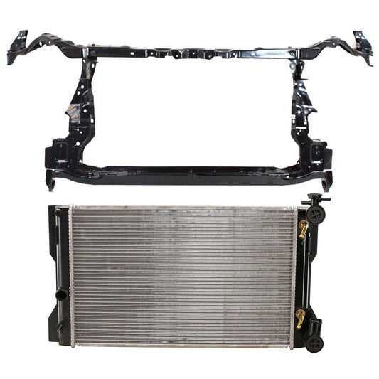 2-Piece Kit Radiator, 2.4L, 4Cyl, Includes (1) Radiator Support and (1) Radiator