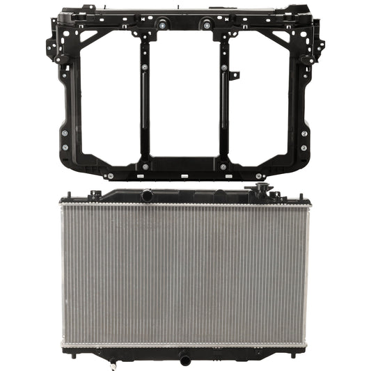 2-Piece Kit Radiator, 2.5L, 4Cyl, Includes (1) Radiator Support and (1) Radiator