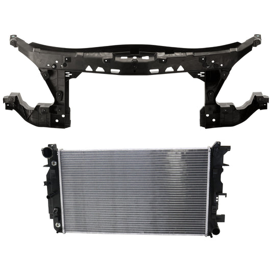2-Piece Kit Radiator, 3.0L, 6Cyl, Includes (1) Radiator Support and (1) Radiator