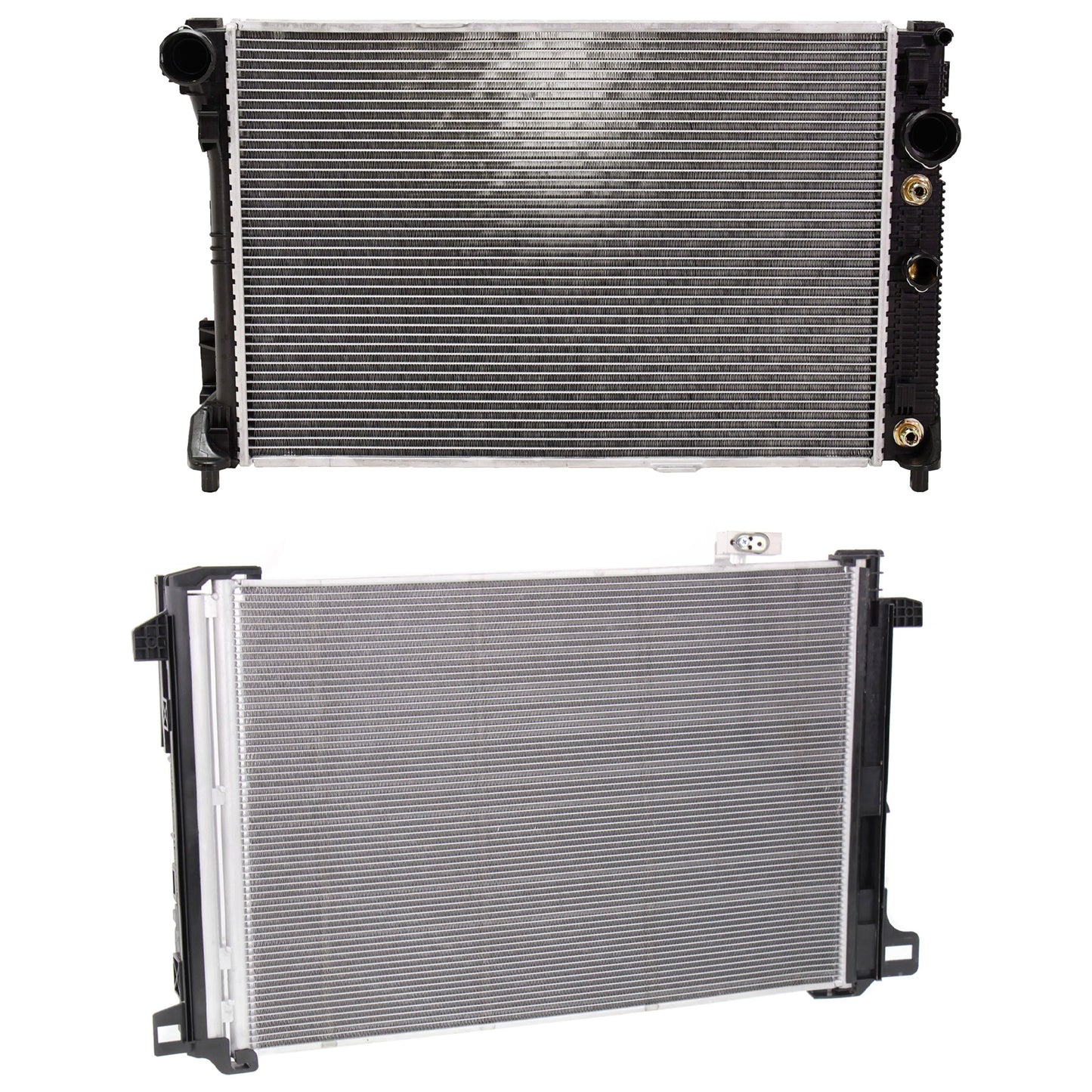 2-Piece Kit Radiator, Includes (1) A/C Condenser and (1) Radiator