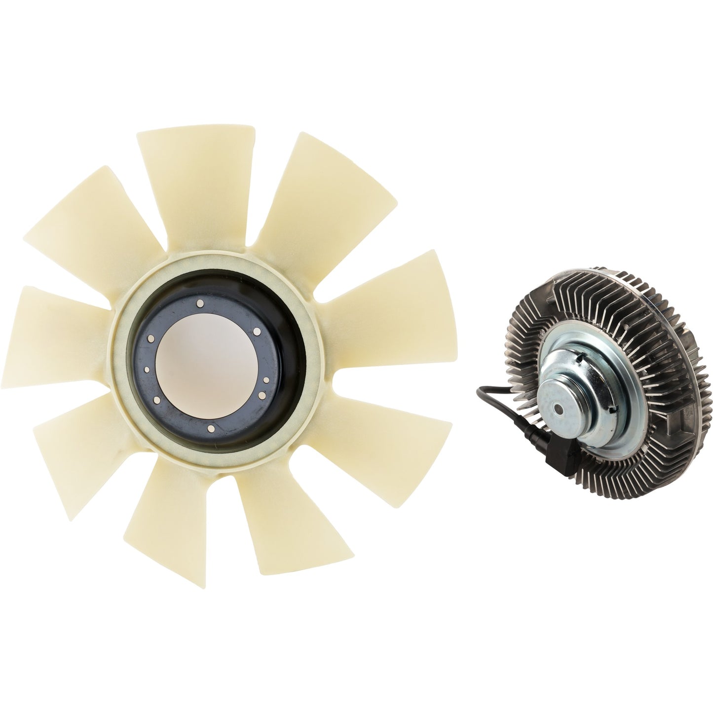 Комплект из 2 частей: муфта вентилятора, включает (1) лопасть вентилятора и (1) муфту вентилятора