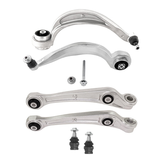 6-Piece Kit Front, Driver and Passenger Side, Lower, Frontward and Rearward Control Arm, Includes (2) Ball Joint and (4) Control Arm