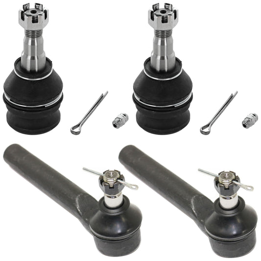 4-Piece Kit Front Suspension Kit, Includes (2) Tie Rod End and (2) Ball Joint