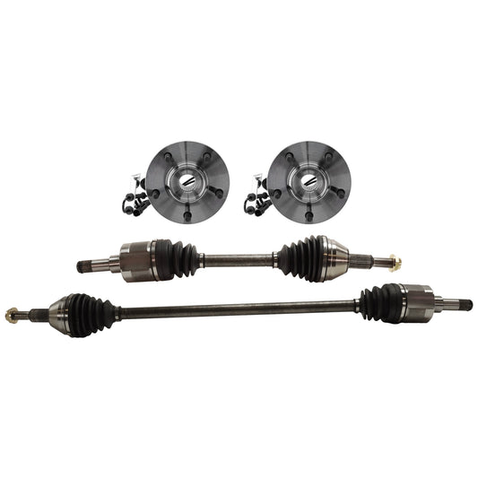 4-Piece Kit Front, Driver and Passenger Side Suspension Kit, Includes (2) Axle Assembly and (2) Wheel Hub