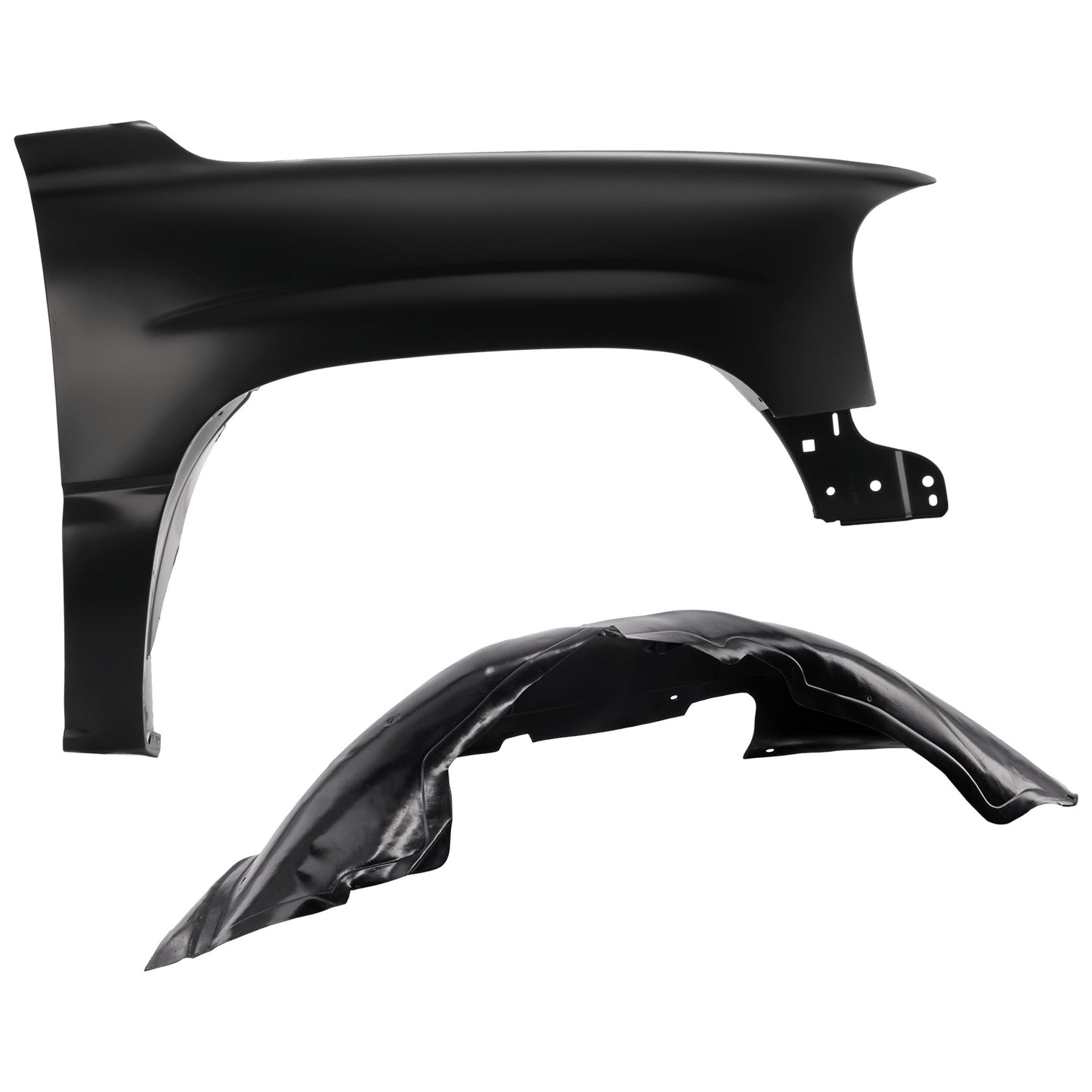 2-Piece Kit Front, Passenger Side Fender, Canada or USA Built Vehicle, CAPA Certified, Includes (1) Fender and (1) Fender Liner