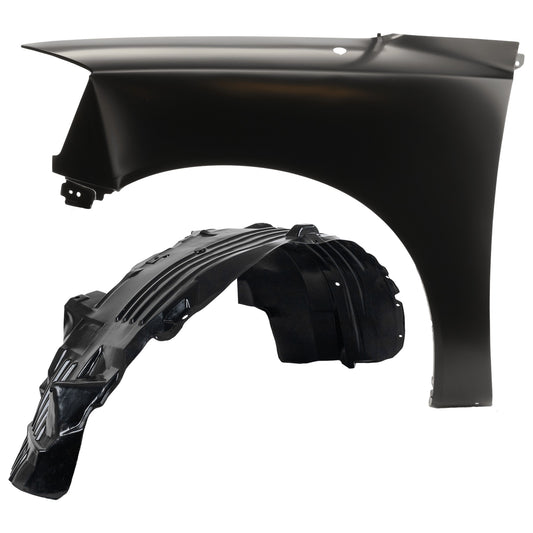 2-Piece Kit Front, Driver Side Fender, Includes (1) Fender and (1) Fender Liner