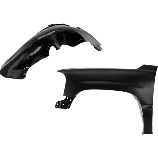 2-Piece Kit Front, Driver Side Fender, Canada or USA Built Vehicle, CAPA Certified, Includes (1) Fender and (1) Fender Liner