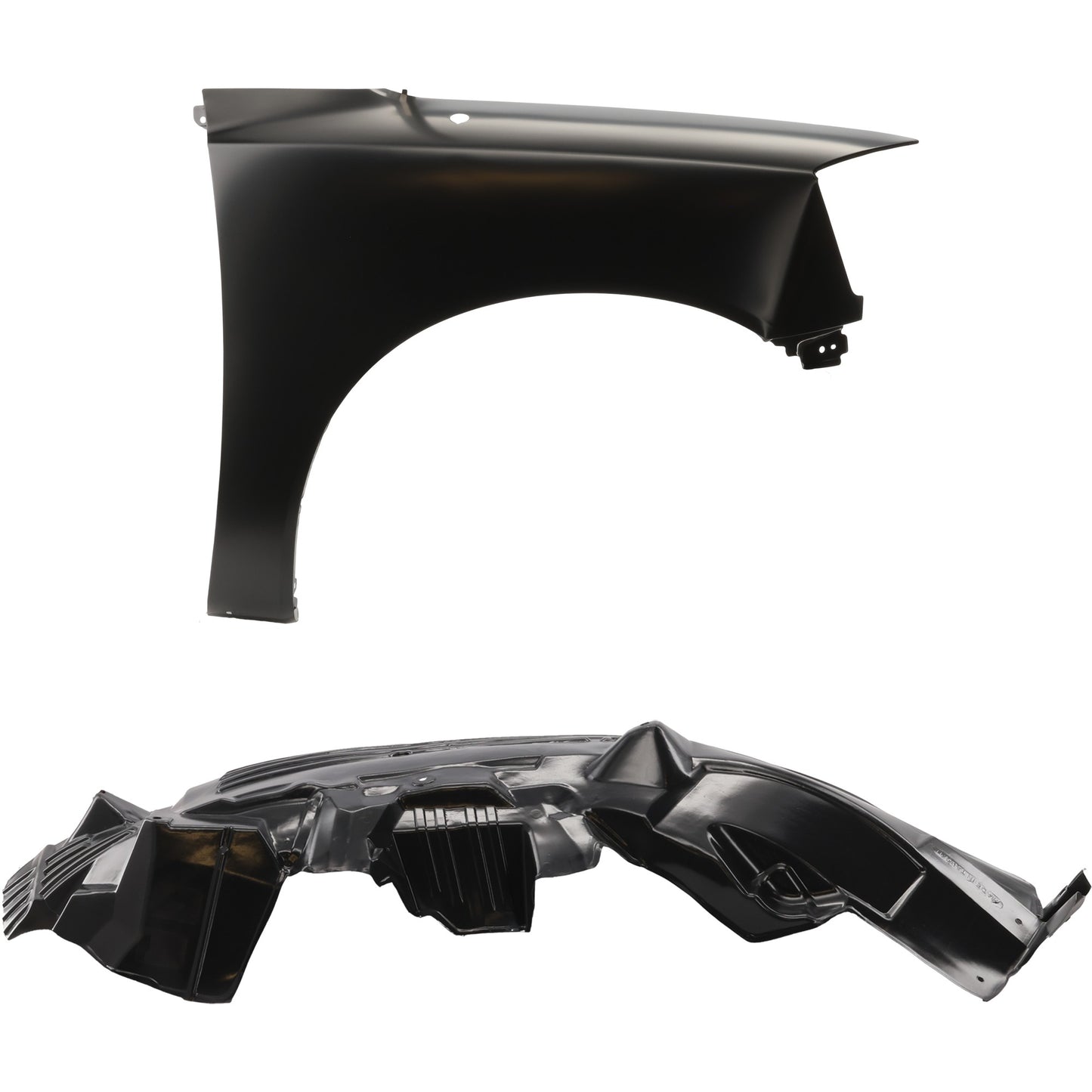 2-Piece Kit Front, Passenger Side Fender, Includes (1) Fender and (1) Fender Liner