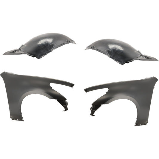 4-Piece Kit Front, Driver and Passenger Side Fender, Sedan, For Models With Sport Package, Includes (2) Fender and (2) Fender Liner