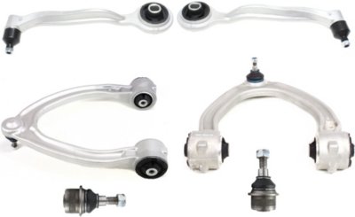 6-Piece Kit Front, Driver and Passenger Side, Upper and Lower Control Arm Kit, Includes (4) Control Arm and (2) Ball Joint
